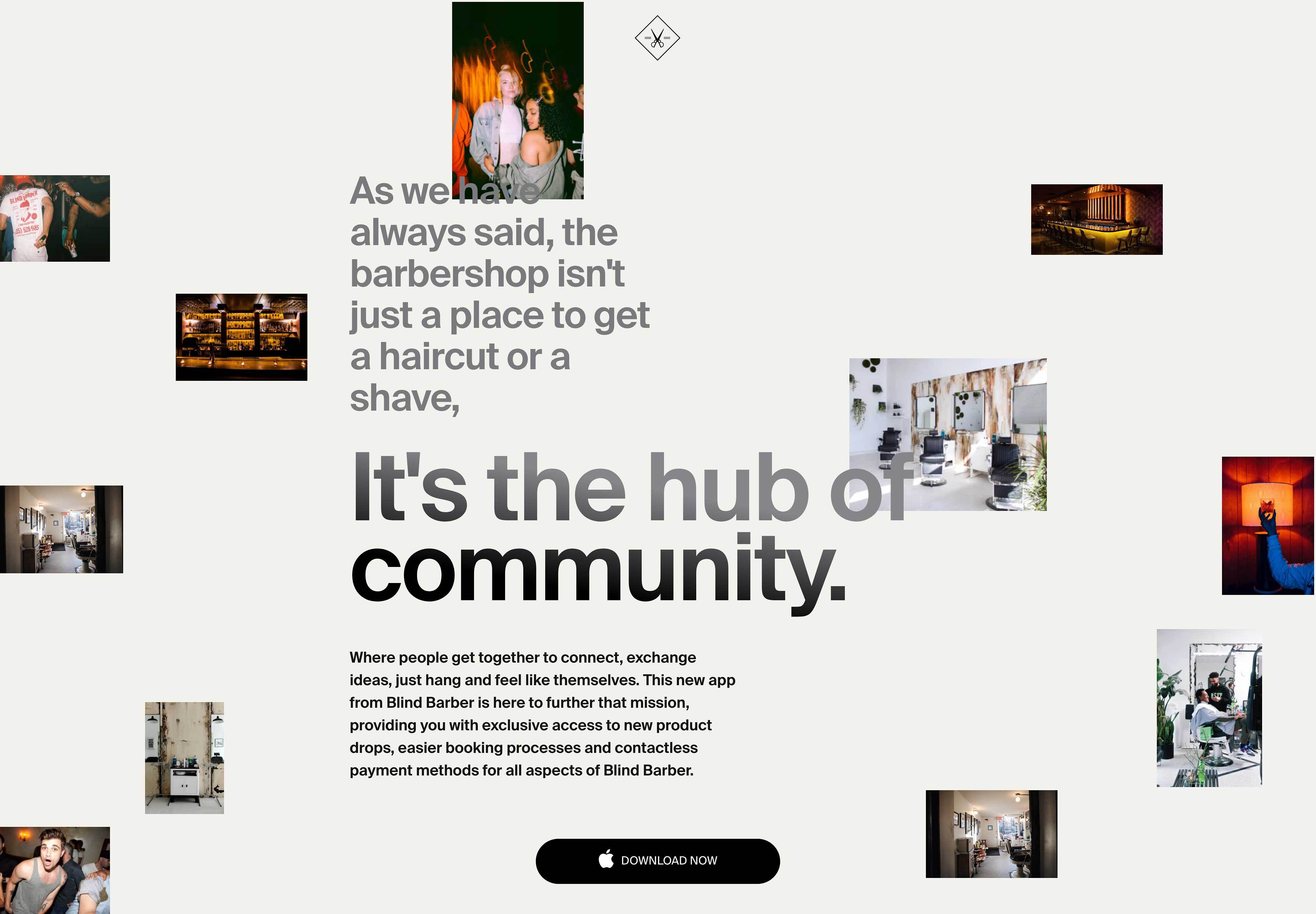 There's an App for that. Blind Barber's Apple-esque microsite.