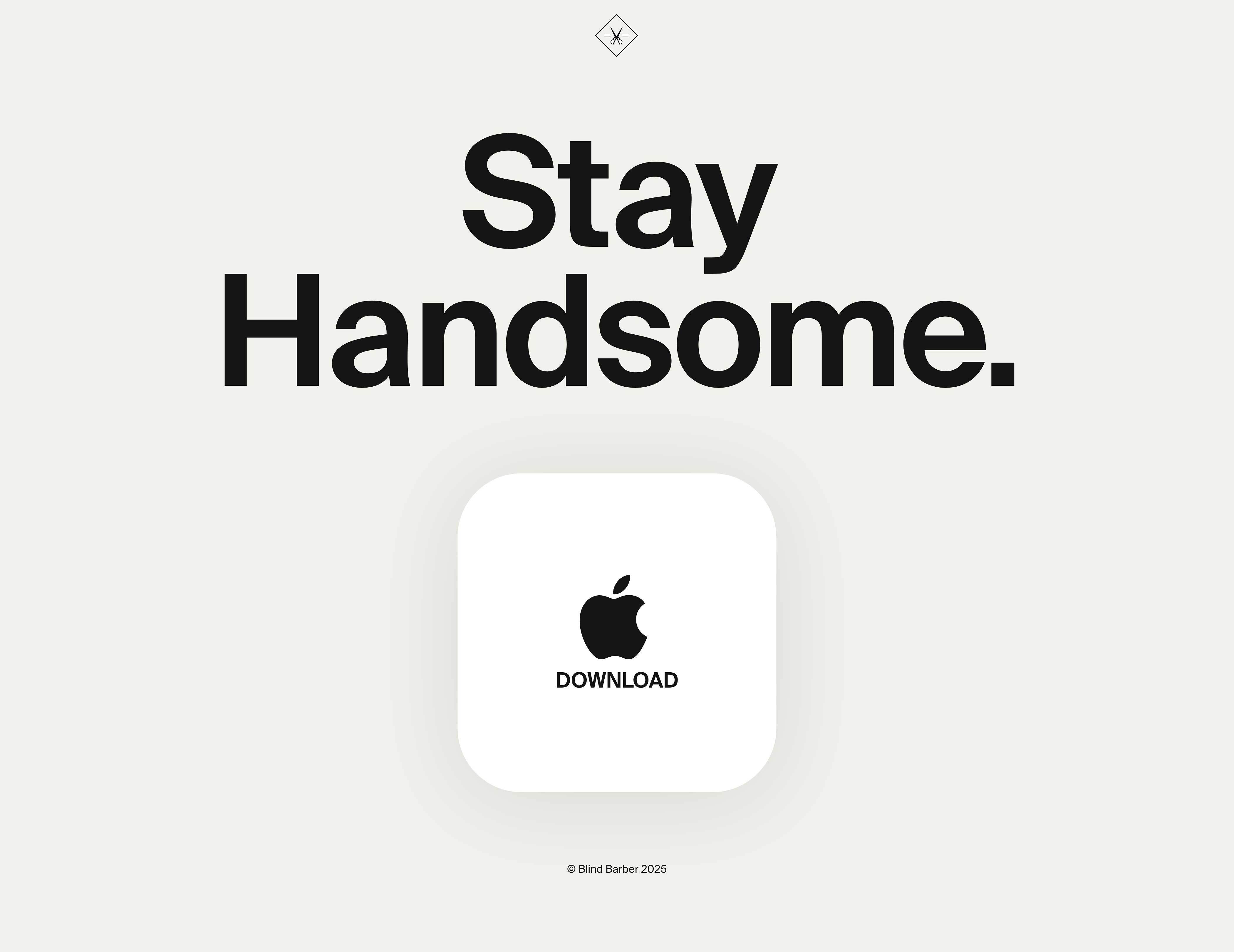 There's an App for that. Blind Barber's Apple-esque microsite.