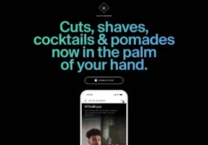 There's an App for that. Blind Barber's Apple-esque microsite.