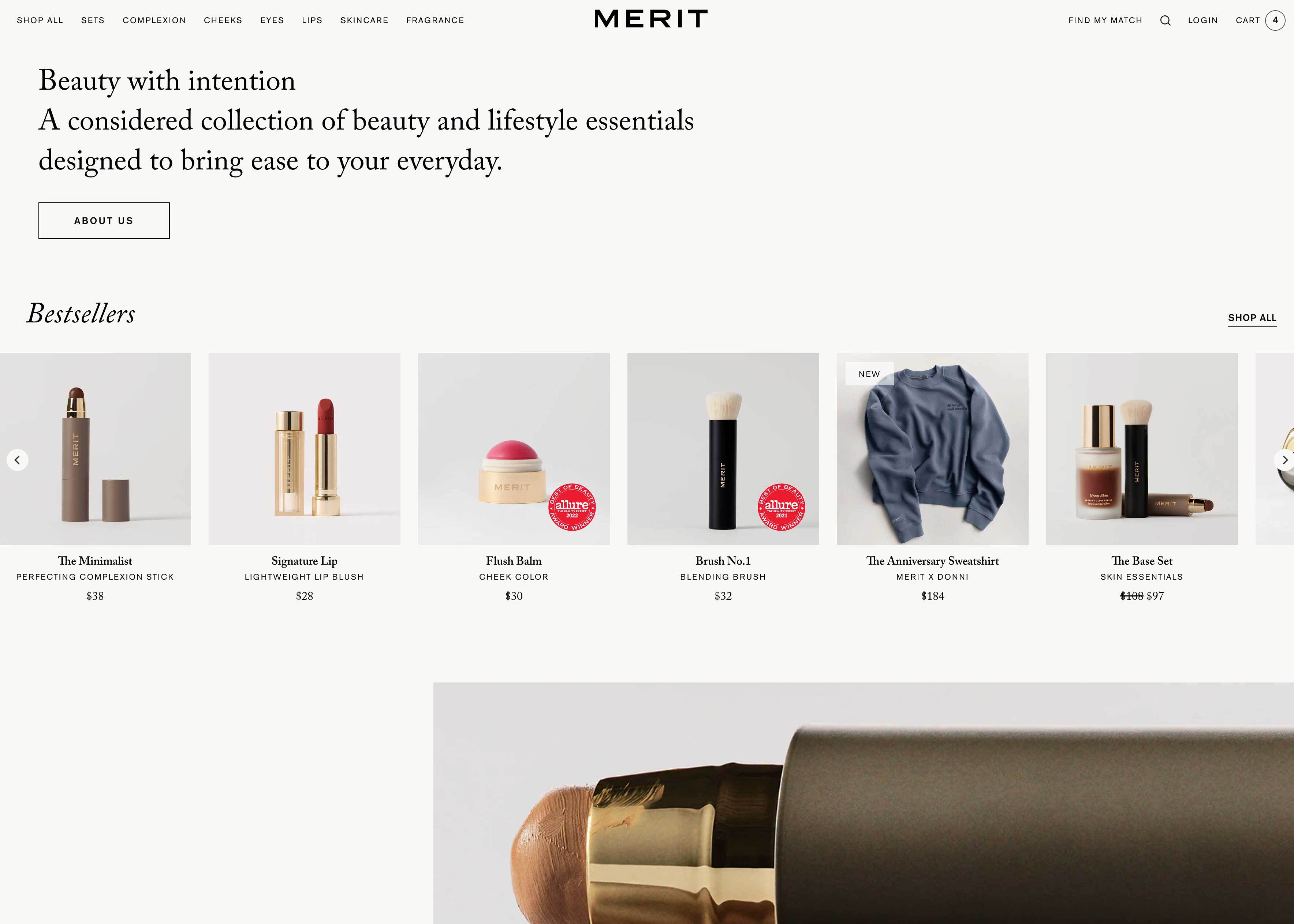 A Masterclass in Brand-Driven Conversion: MERIT Beauty’s Minimalist Approach